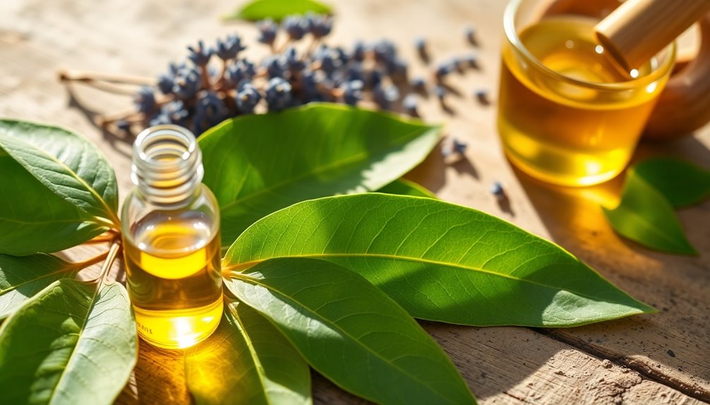 aromatherapy with bay leaves