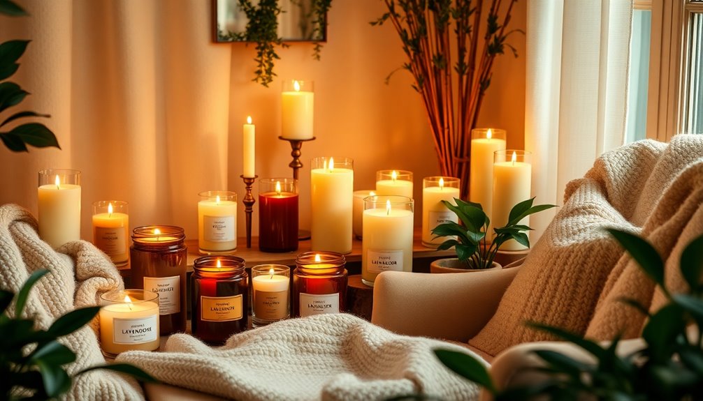 aromatic candles for relaxation