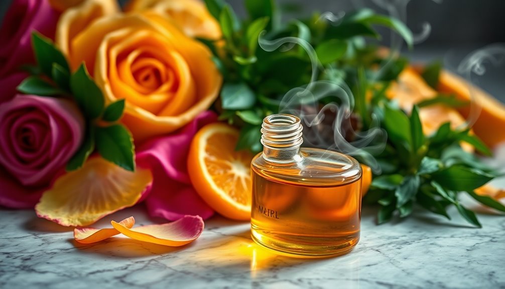 fragrant essence in perfumes