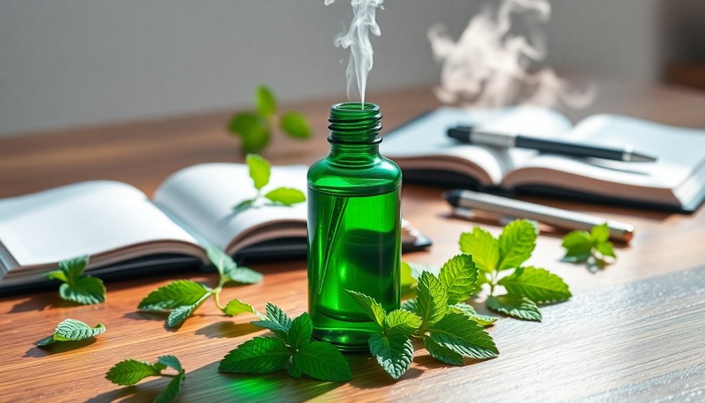 peppermint oils enhance focus