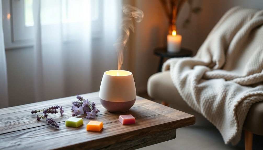 relaxing environment with aromatherapy