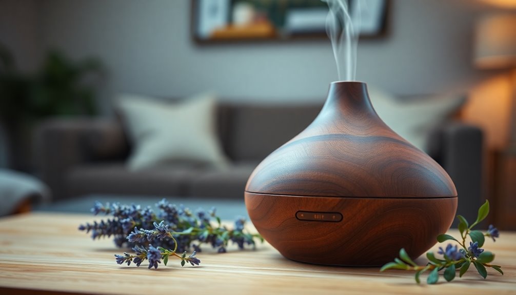 rustic wooden aroma diffusers