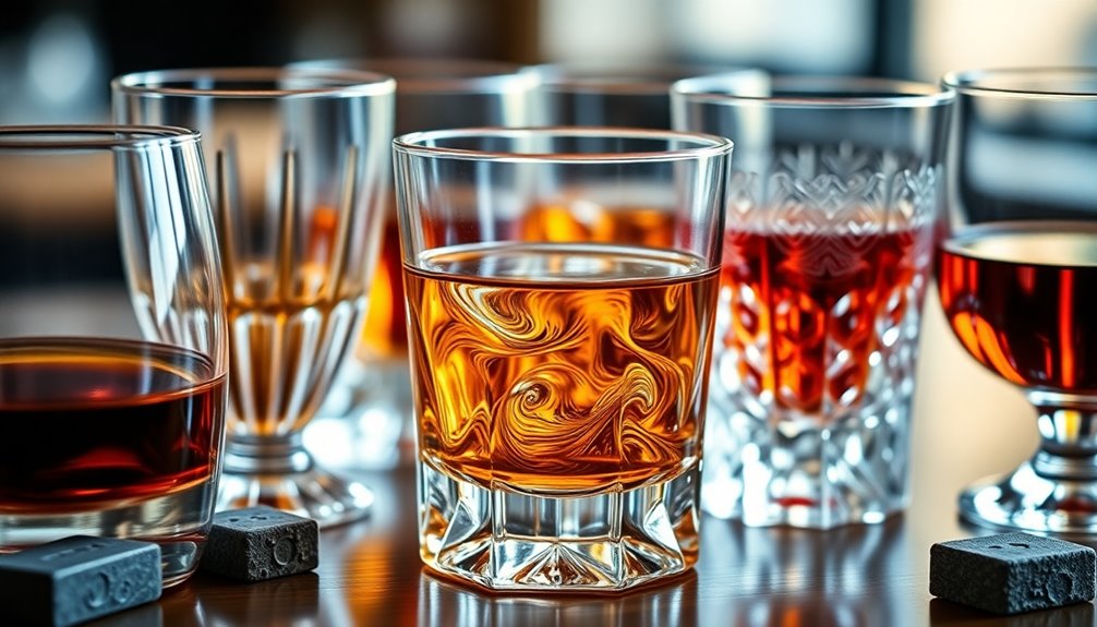 selecting the right whiskey glasses