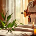 therapeutic essential oil massage