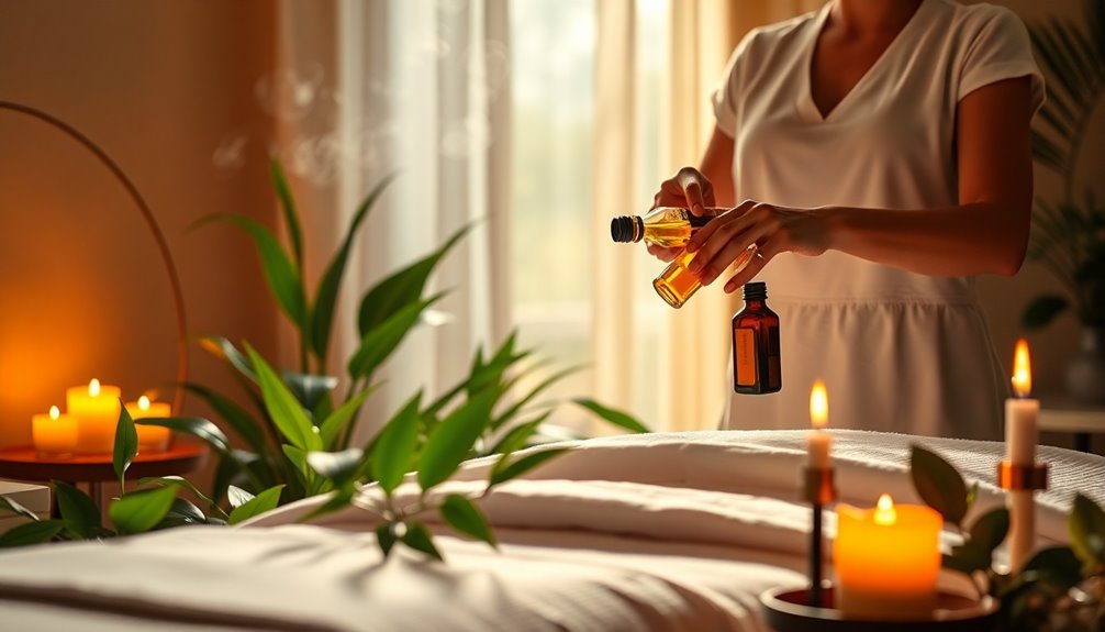 therapeutic essential oil massage