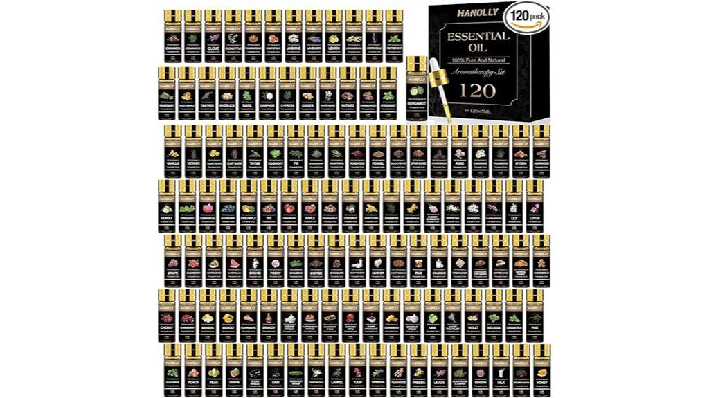 120 essential oils set