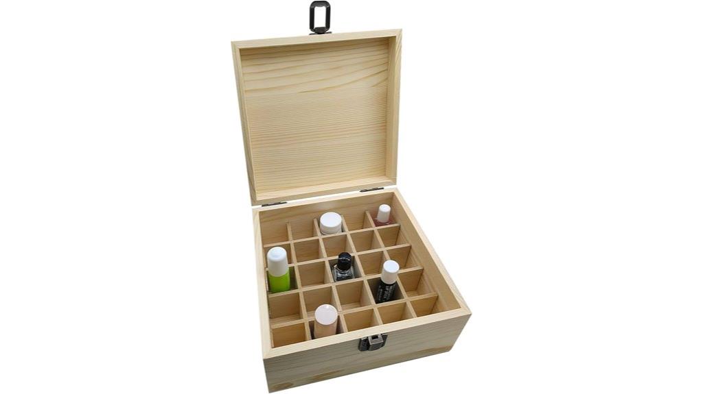 25 slot essential oil box