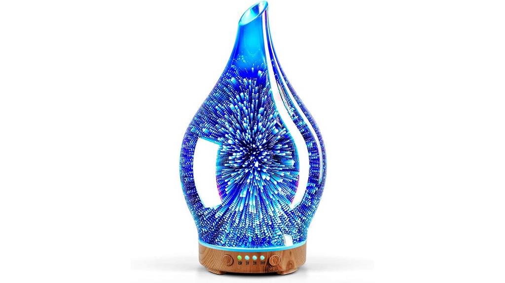 3d glass ultrasonic diffuser