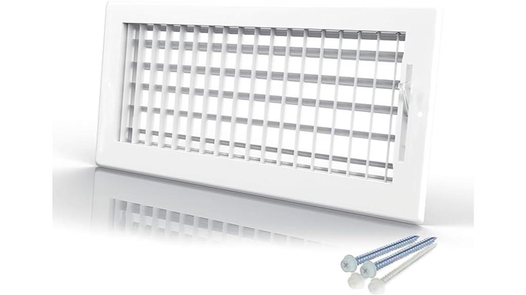 adjustable double deflection register