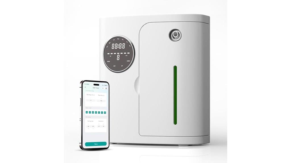 app controlled waterless diffuser