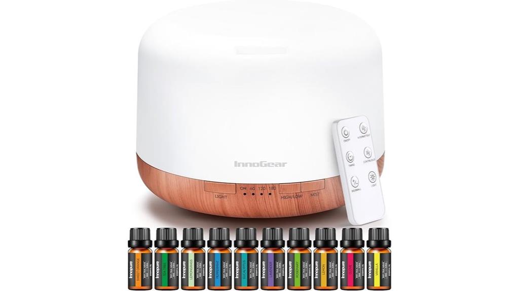 aromatherapy diffuser essential oils