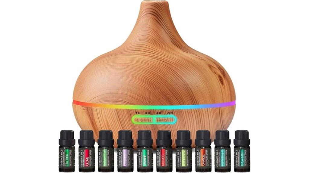 aromatherapy diffuser with oils