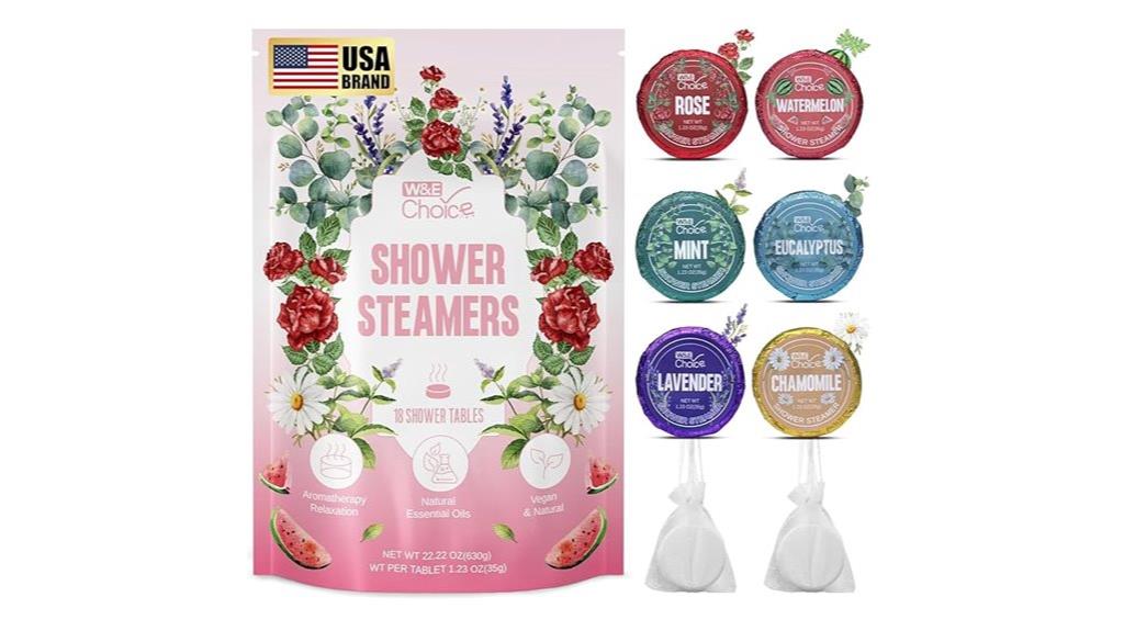aromatherapy shower steamers pack
