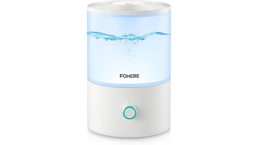 bedroom ultrasonic humidifier with essential oils