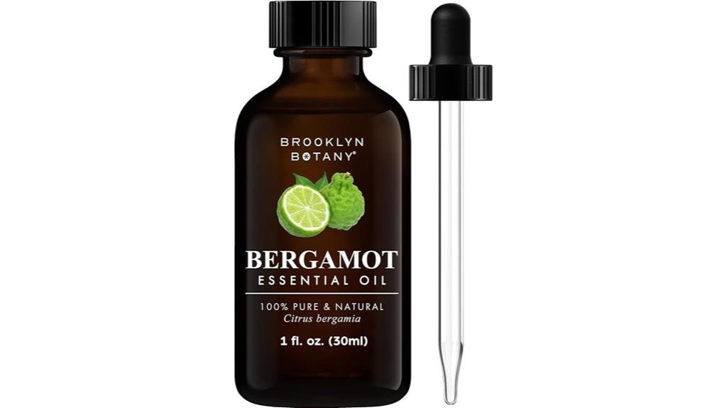 bergamot essential oil bottle