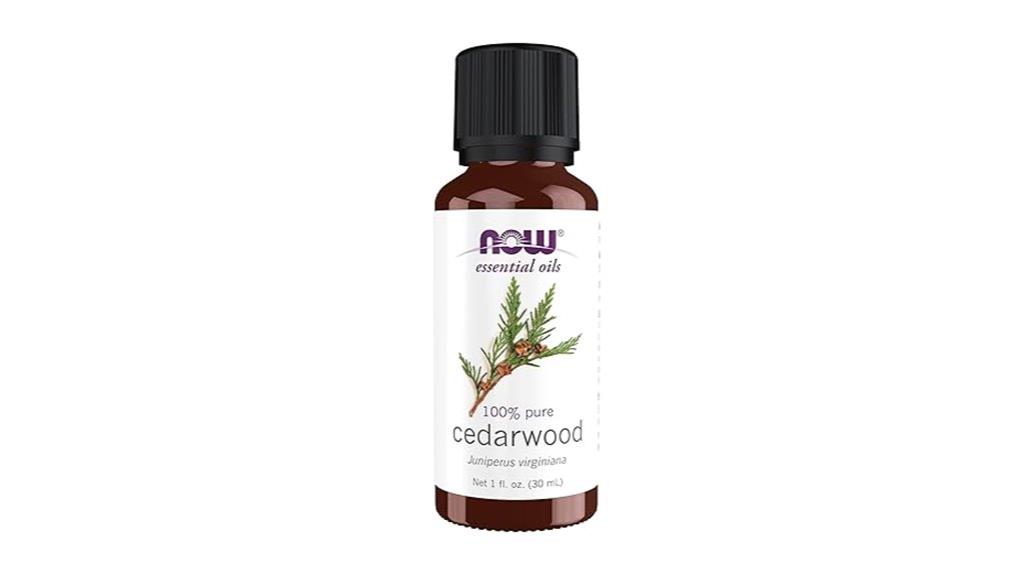 cedarwood essential oil bottle