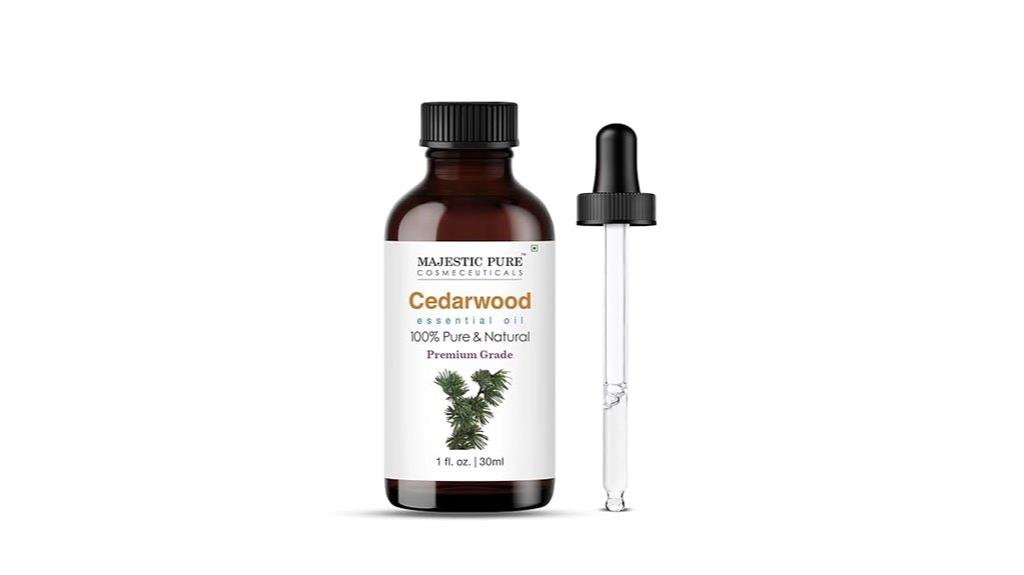 cedarwood essential oil dropper