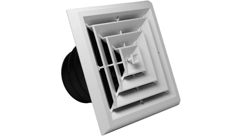 ceiling diffuser and damper