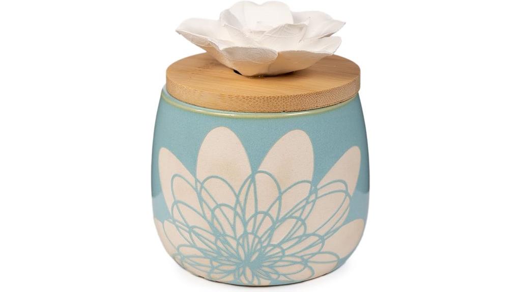 ceramic flower oil diffuser