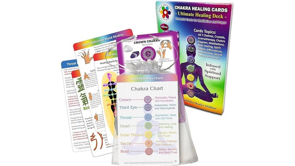 chakra healing card set