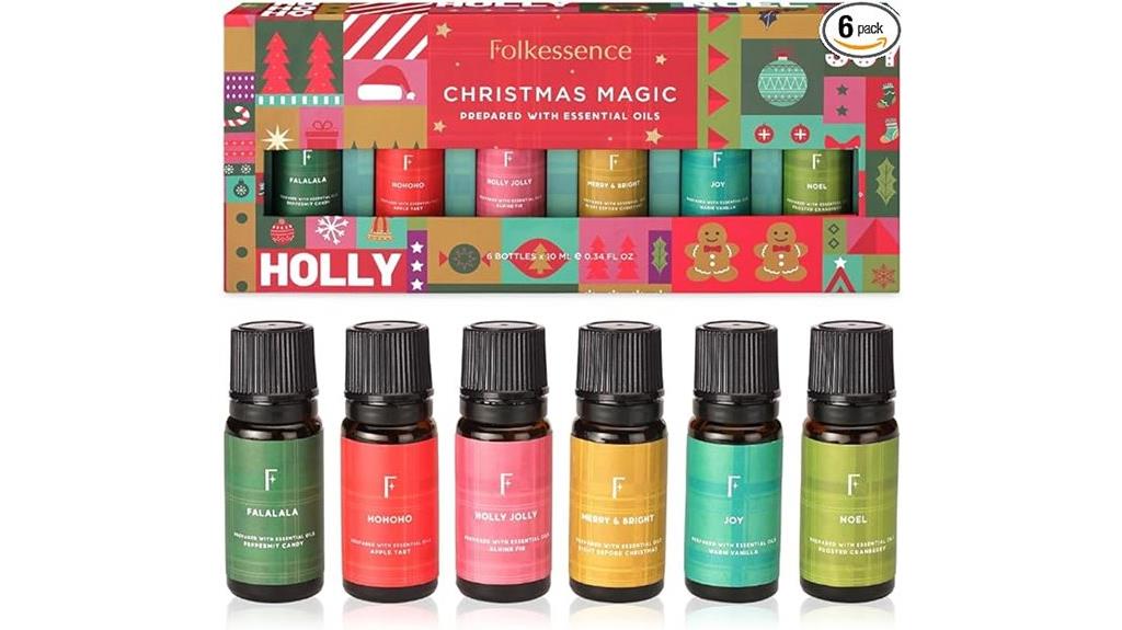 christmas scent oil set