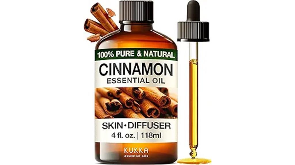 cinnamon essential oil bottle