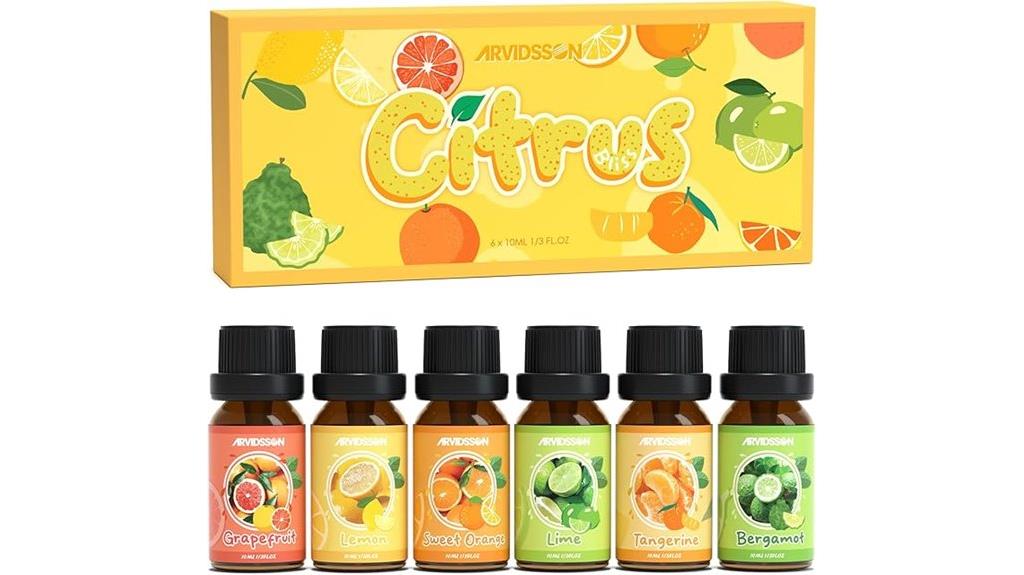 citrus essential oils collection
