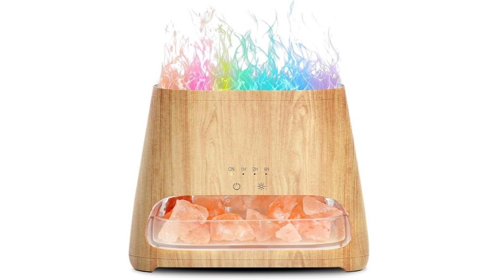 colorful flame salt diffuser