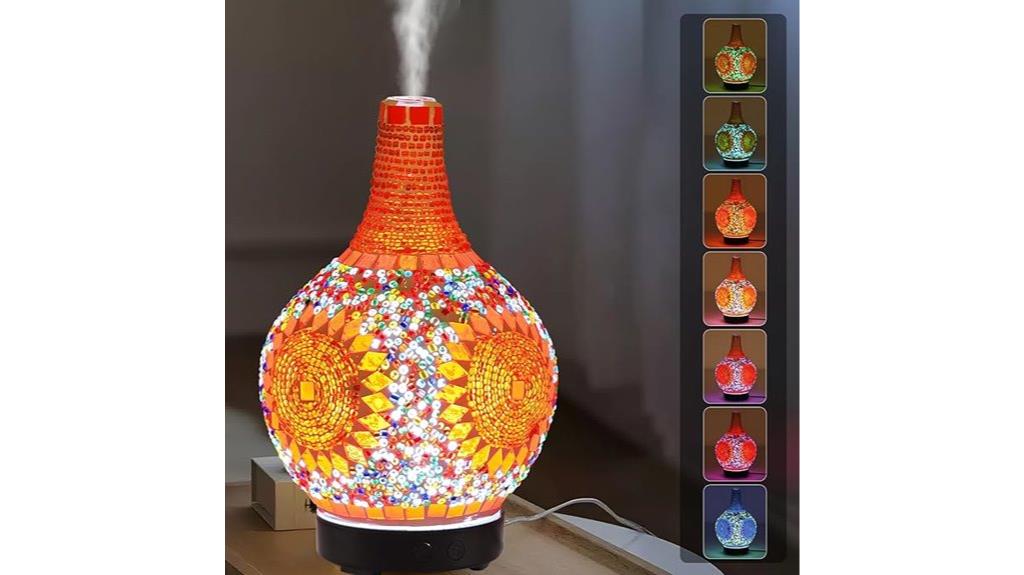 colorful tiffany glass diffuser
