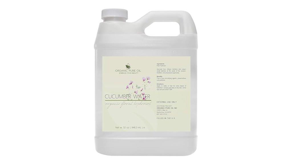 cucumber hydrosol refill bottle