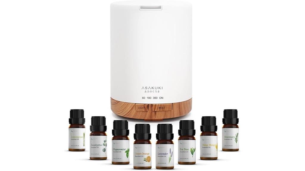 diffuser with 8 oils
