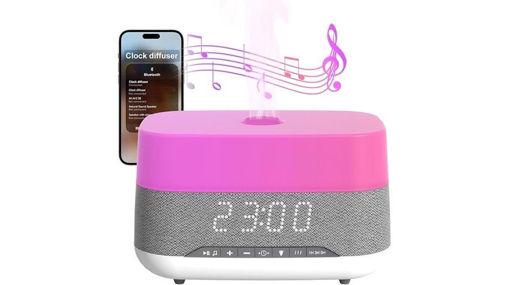 diffuser with bluetooth alarm
