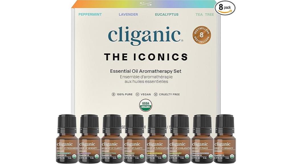 eight pack organic oils