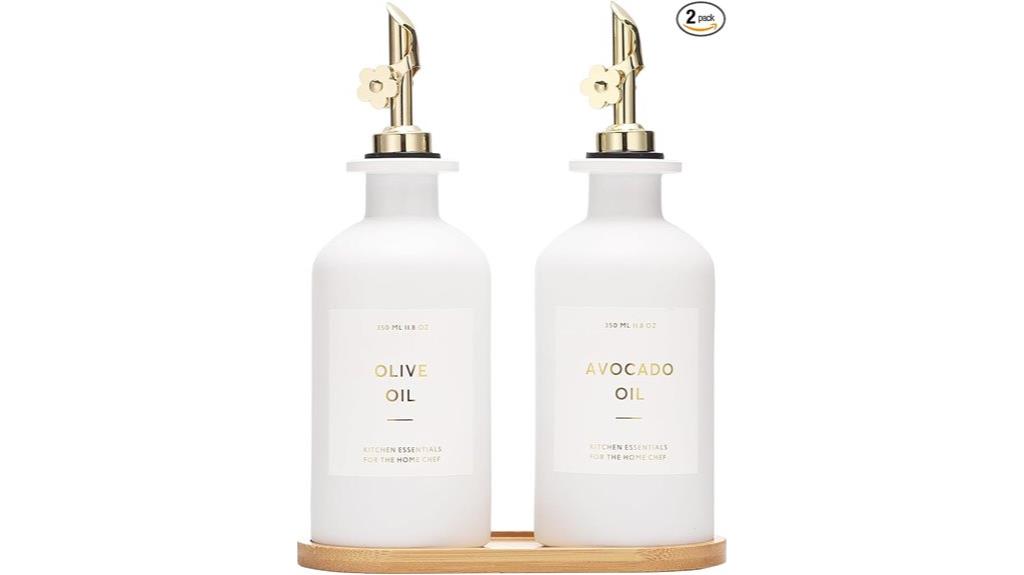 elegant gold oil dispensers