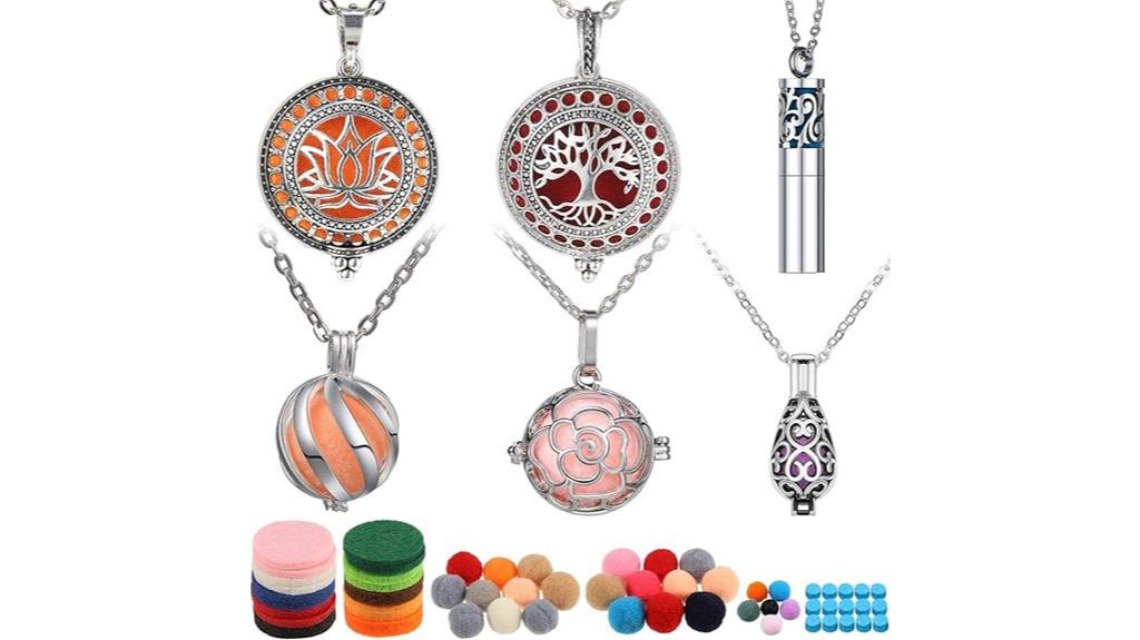 essential oil diffuser necklace set