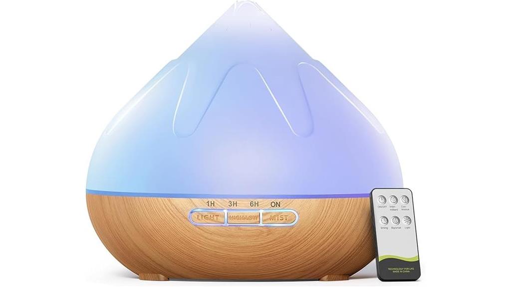 essential oil diffuser with remote