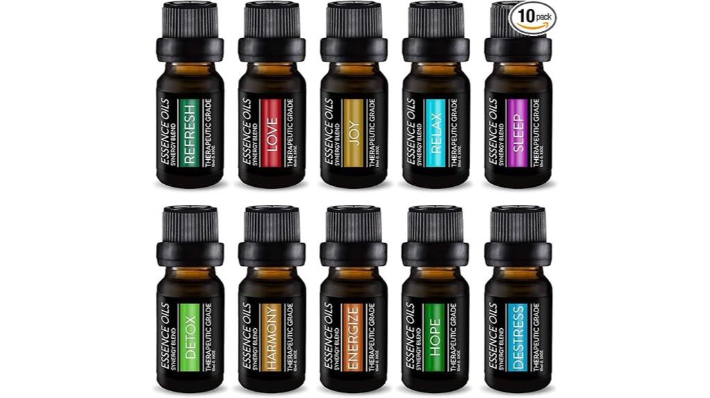 essential oil set 10 bottles