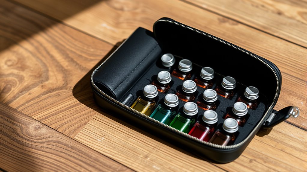 essential oil travel storage