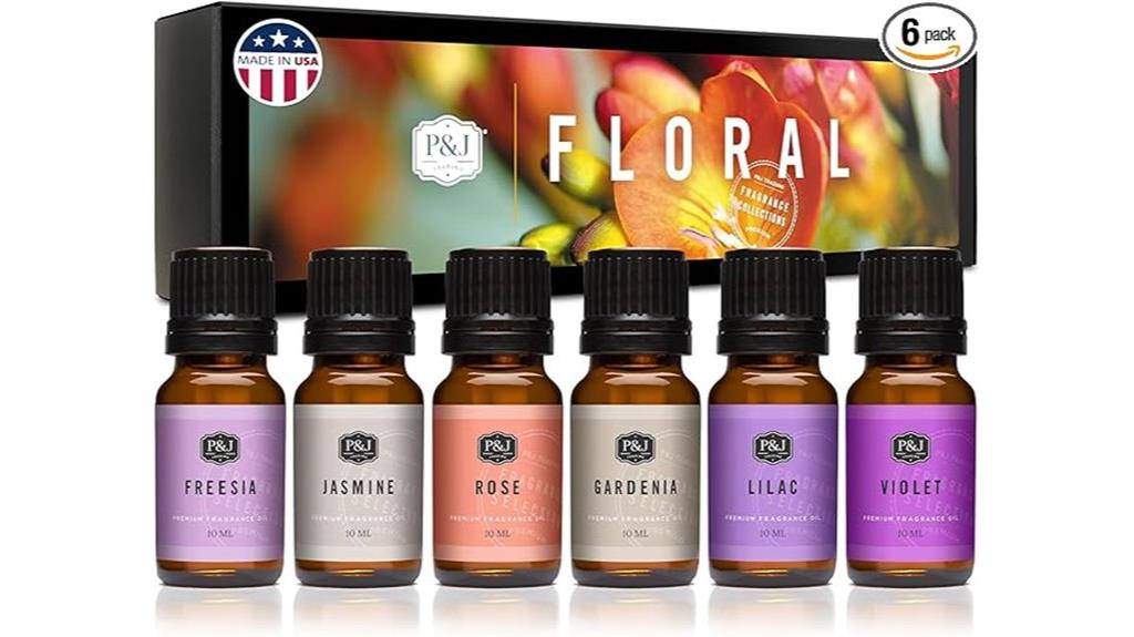 floral fragrance oil set