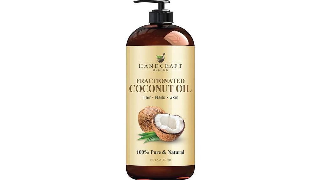 fractionated coconut oil bottle