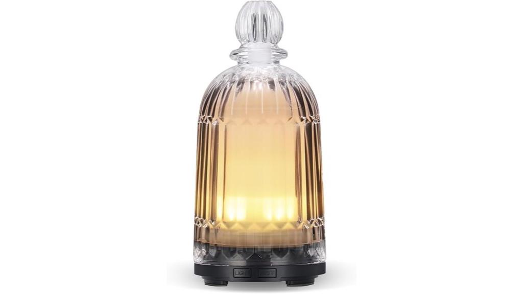 glass diffuser with lights