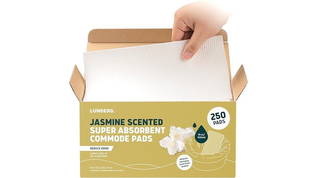 jasmine scented commode pads