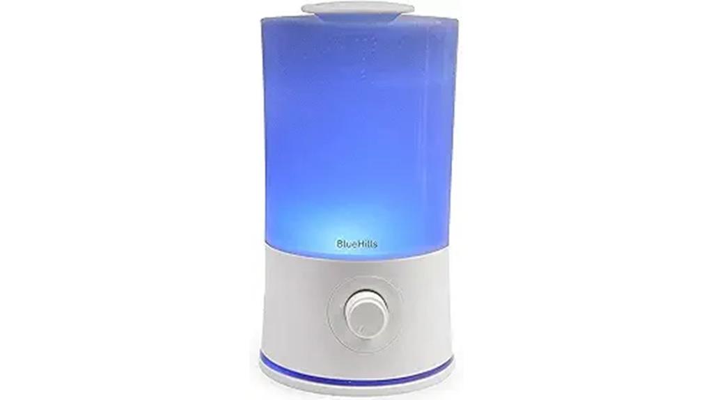 large blue essential oil diffuser