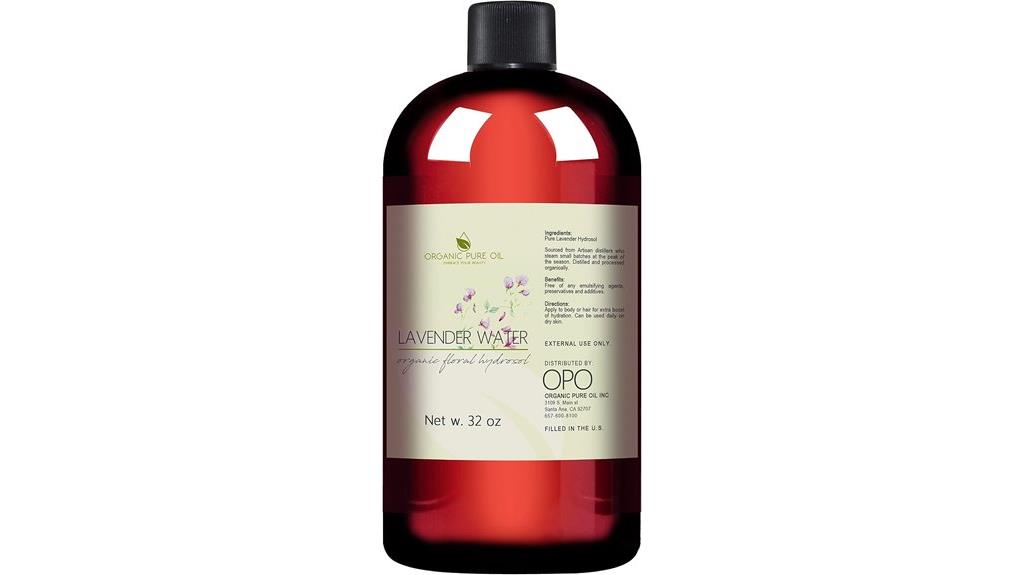 large bottle of lavender water