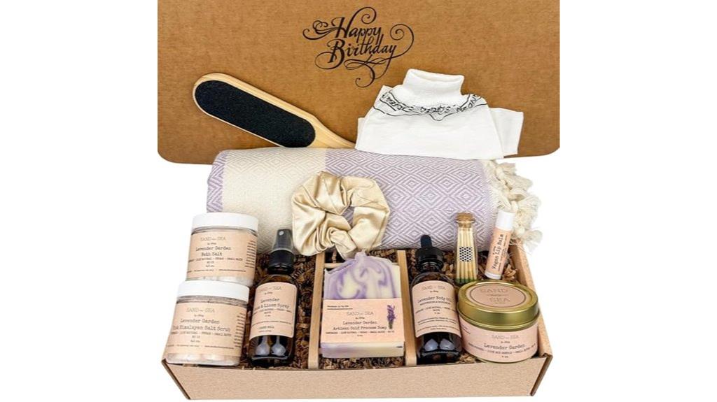 lavender spa gift basket