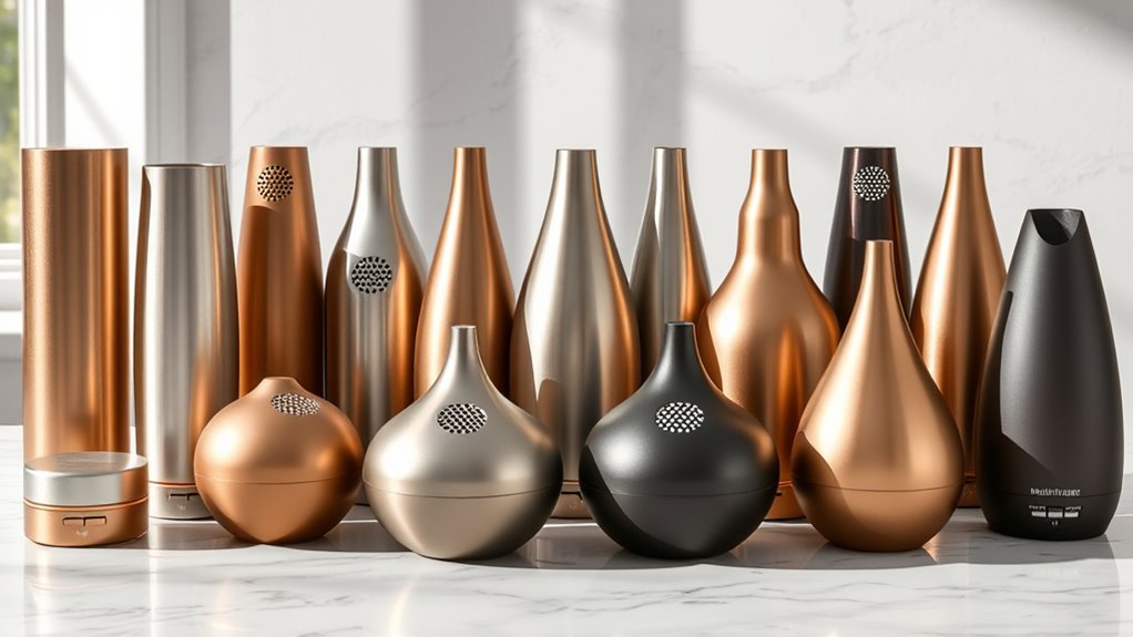 luxury metal diffuser collection