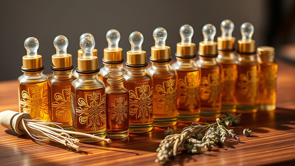 luxury sandalwood oil selection