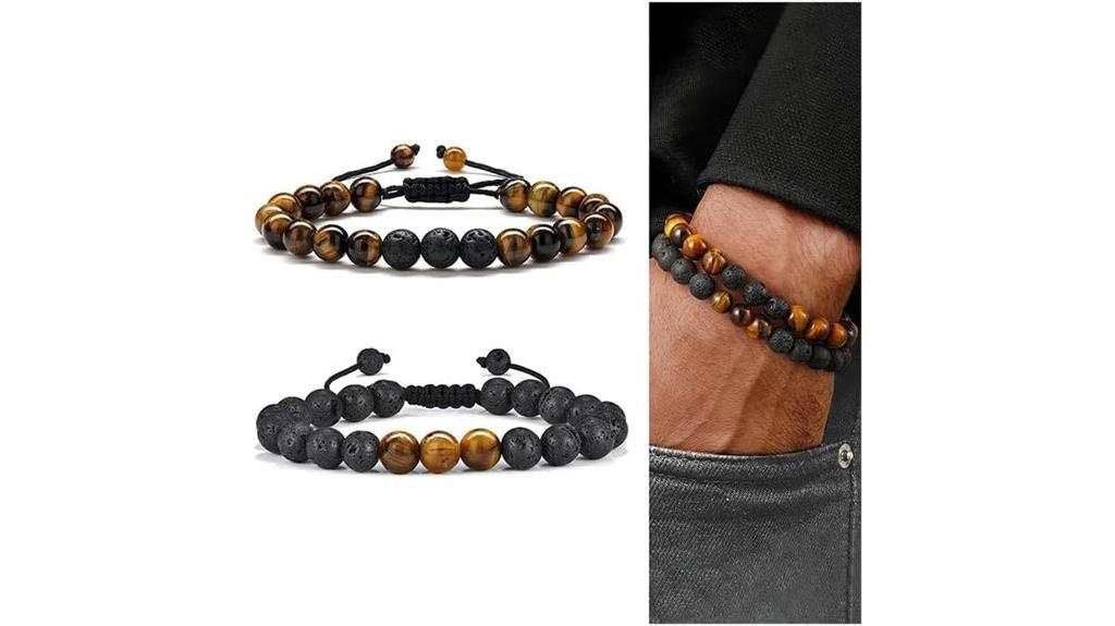 men s natural stone bracelets