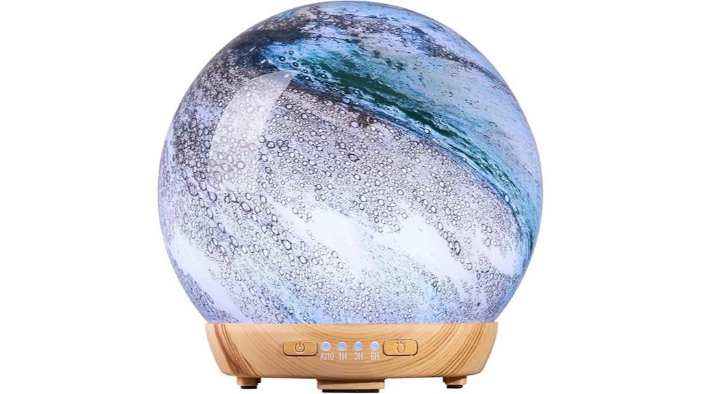 moon shaped glass diffuser