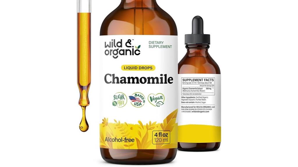 organic chamomile flower tincture